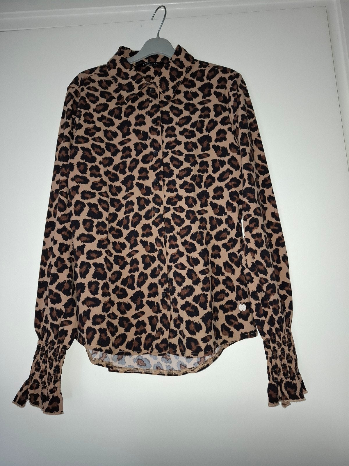 Panterprint blouse travel, Lady Day, Bruin, Ophalen of Verzenden, Zo goed als nieuw