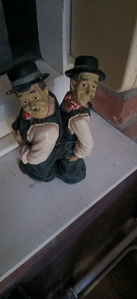 Laurel & Hardy beeldje, Verzamelen, Ophalen of Verzenden, Zo goed als nieuw, Mens