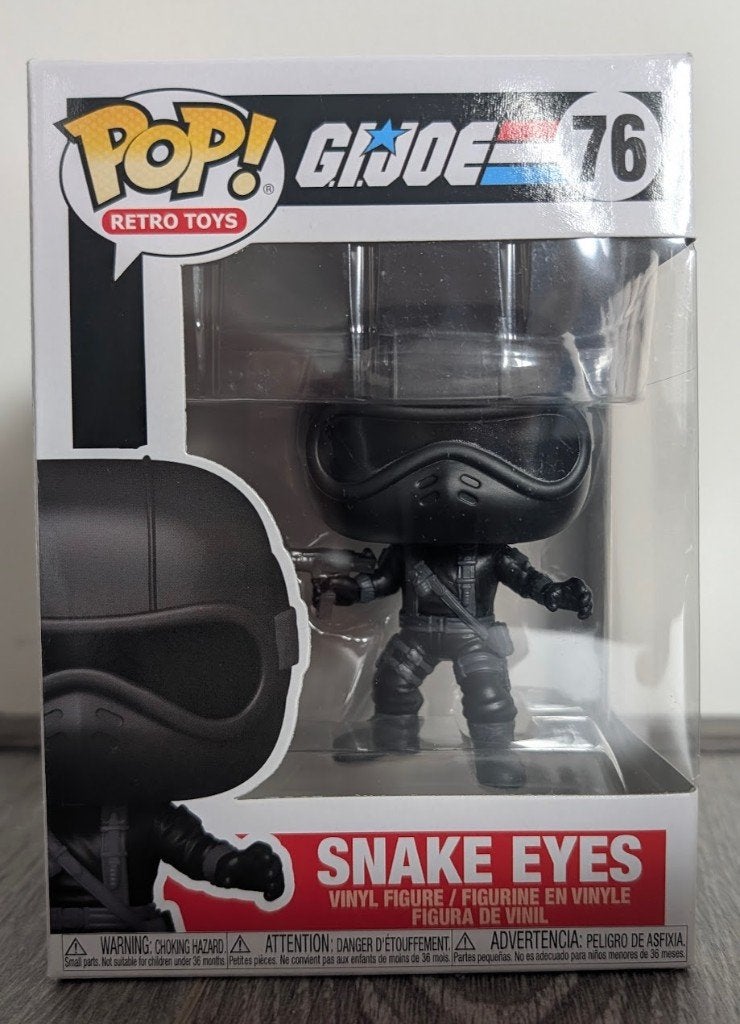 Funko Pop! G.I. Joe Snake Eyes #76 Retro Toys, Ophalen of Verzenden, Nieuw