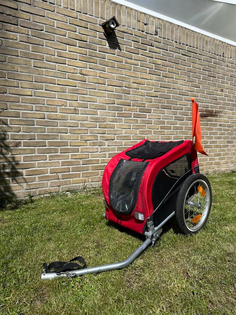 Trixie Hondenfietskar - Rood/Zwart, Fietsen en Brommers, Fietsaccessoires | Aanhangers en Karren, Ophalen, Gebruikt, Hondenkar