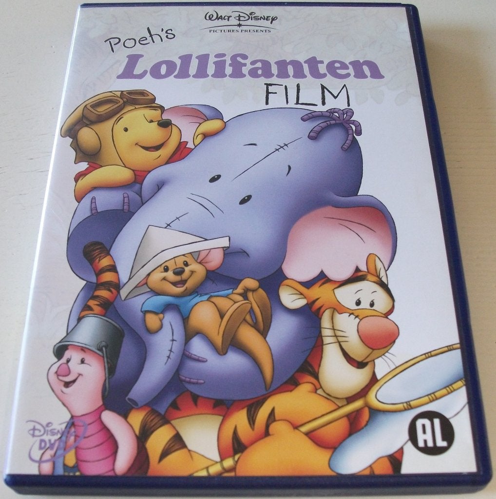 Dvd *** POEH'S LOLLIFANTEN FILM *** Walt Disney, Avontuur, Alle leeftijden, Nederlands, Ophalen of Verzenden
