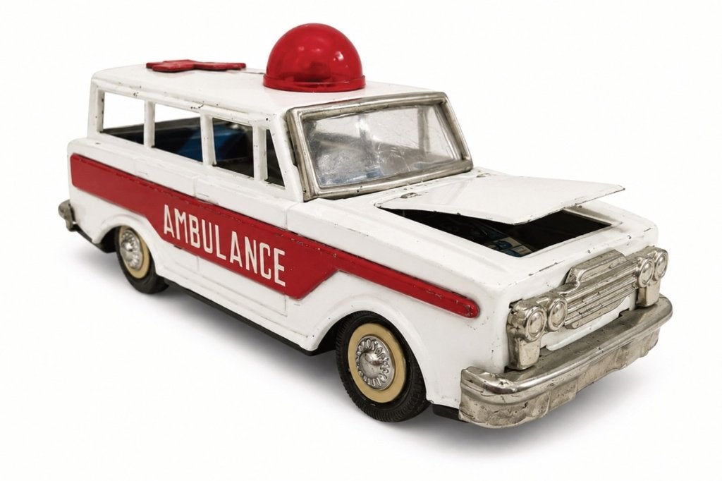 Vintage blikken ambulance - jaren 60/70 verzamelobject, Ophalen