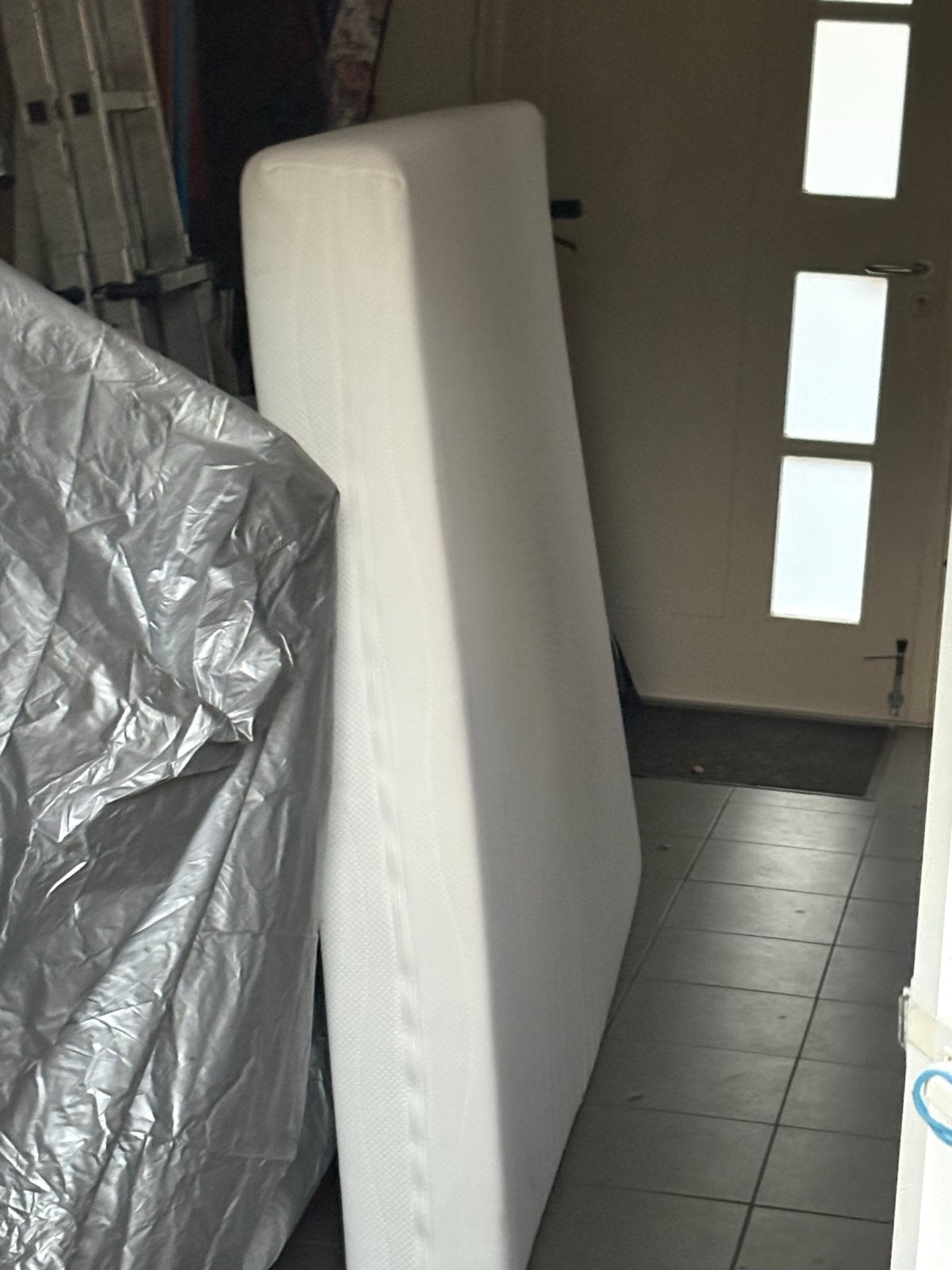 Bedframe met matras 140x200, Huis en Inrichting, Ophalen, Gebruikt, Tweepersoons, 140 cm