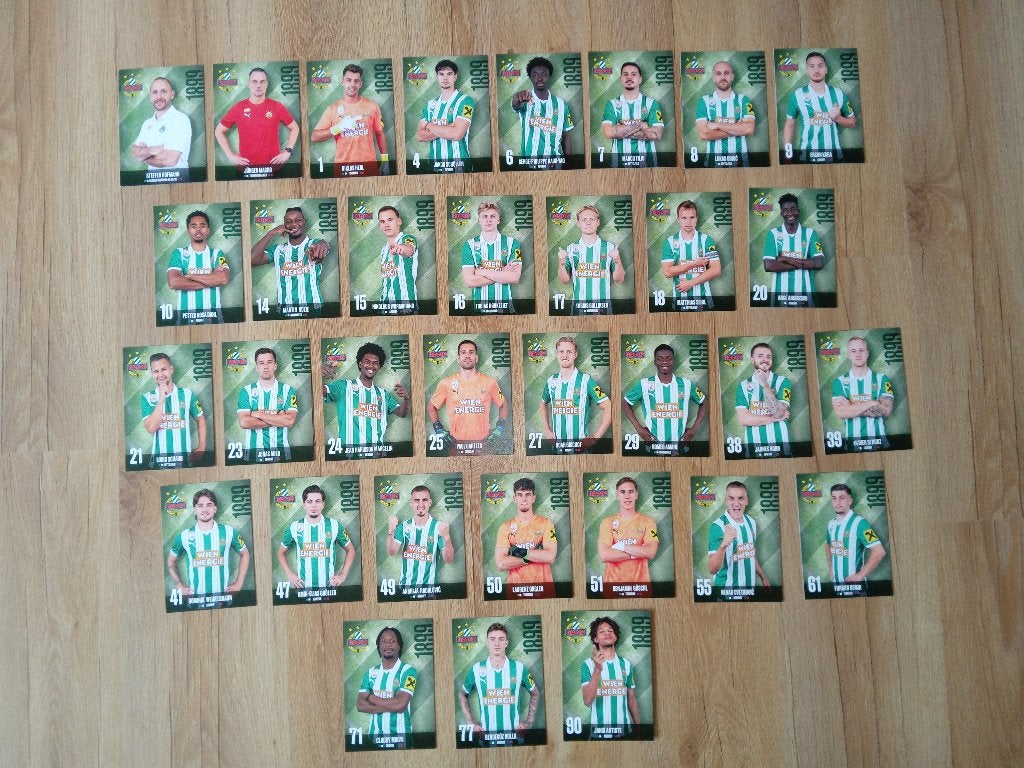 2025-2026 set spelerskaarten van SK Rapid Wien, Ophalen of Verzenden, Nieuw, Buitenlandse clubs, Spelerskaart