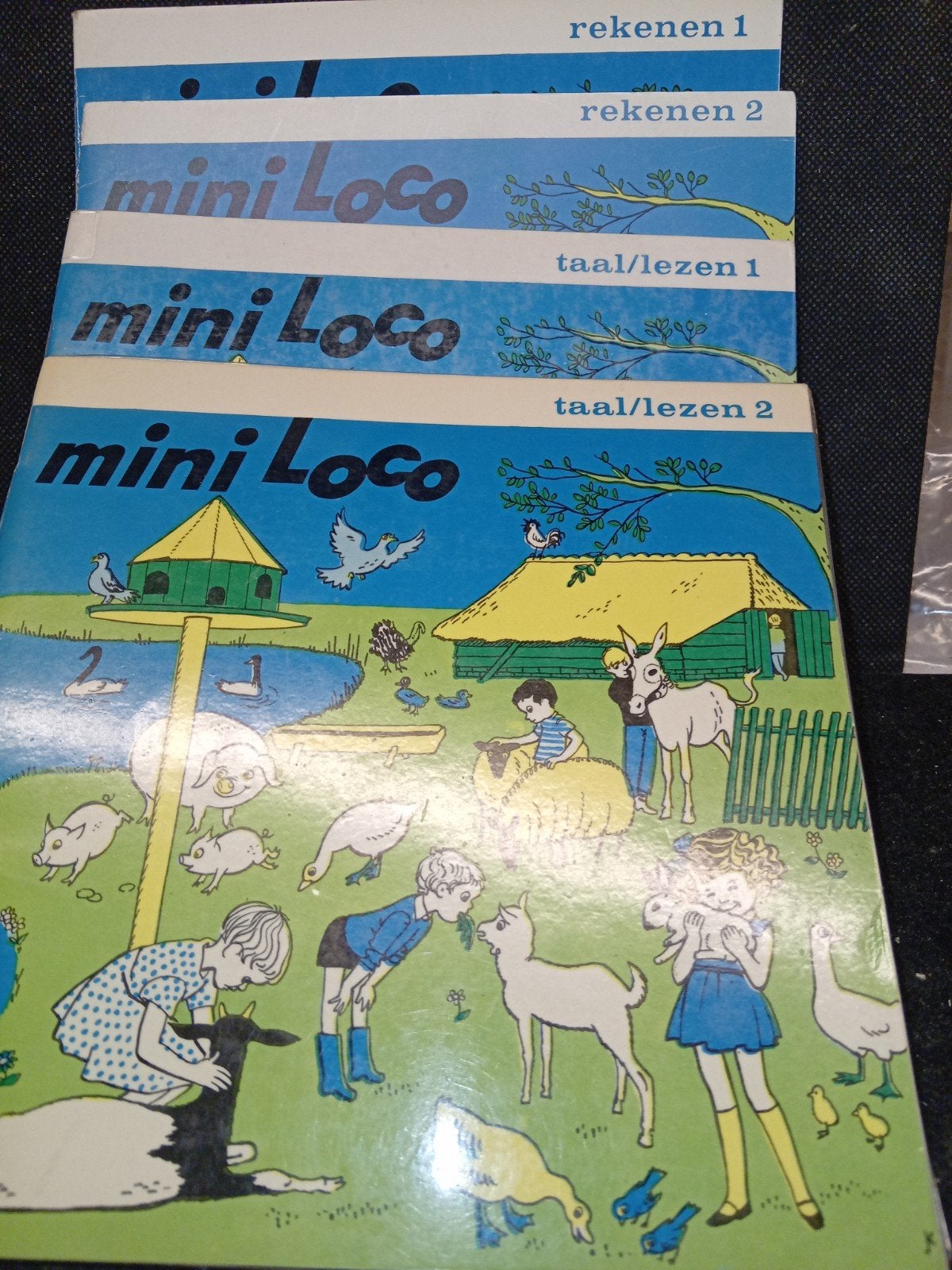 MINI LOCO. 4 boekjes. taal en rekenen., Ophalen of Verzenden, Gebruikt, Taal en Lezen
