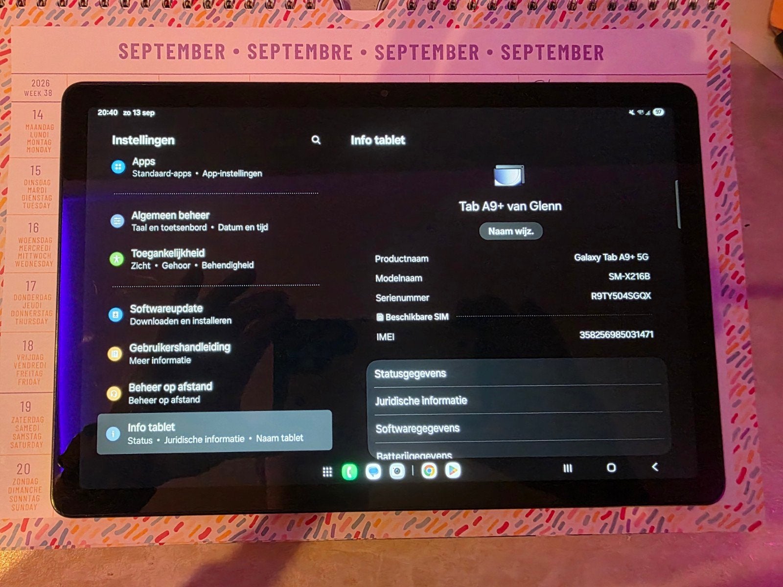 Samsung Galaxy Tab A9+ 5G - Nieuwstaat met garantie, Computers en Software, Galaxy Tab A9+ 5G, Verzenden, 11 inch, Zo goed als nieuw