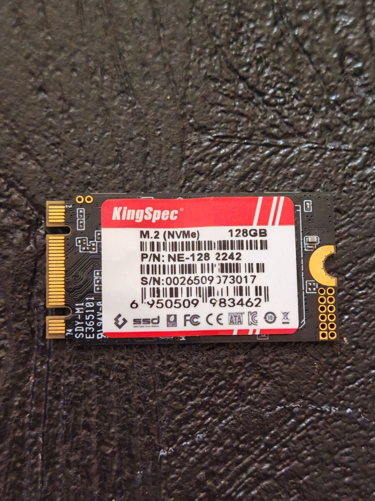 Kingspec M.2 NVMe SSD 128GB - Nieuw, Computers en Software, Harde schijven, Ophalen