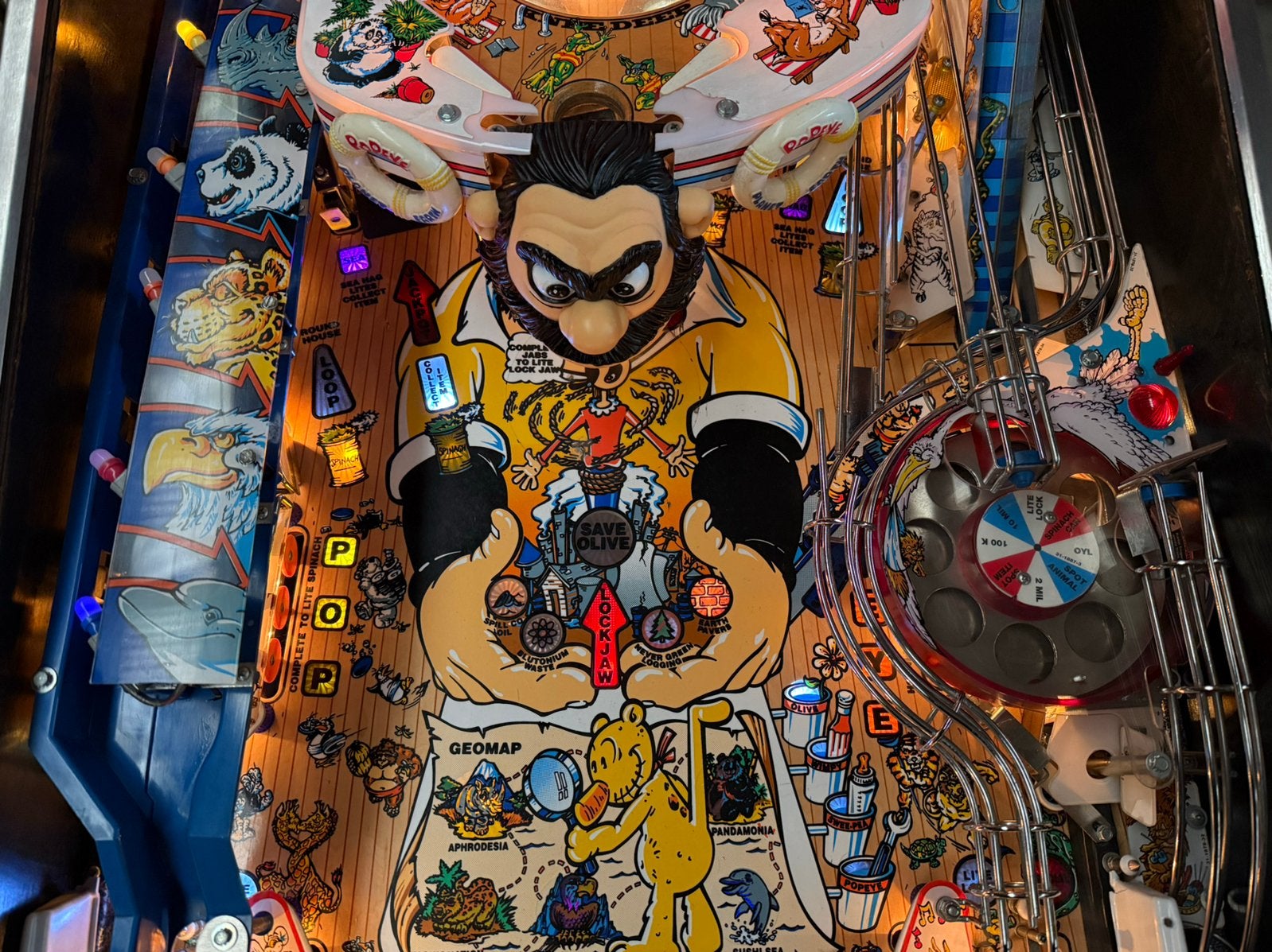 Flipperkast Williams Popeye, Verzamelen, Automaten | Flipperkasten, Elektronisch, Onderdeel of Defecte kast, Ophalen
