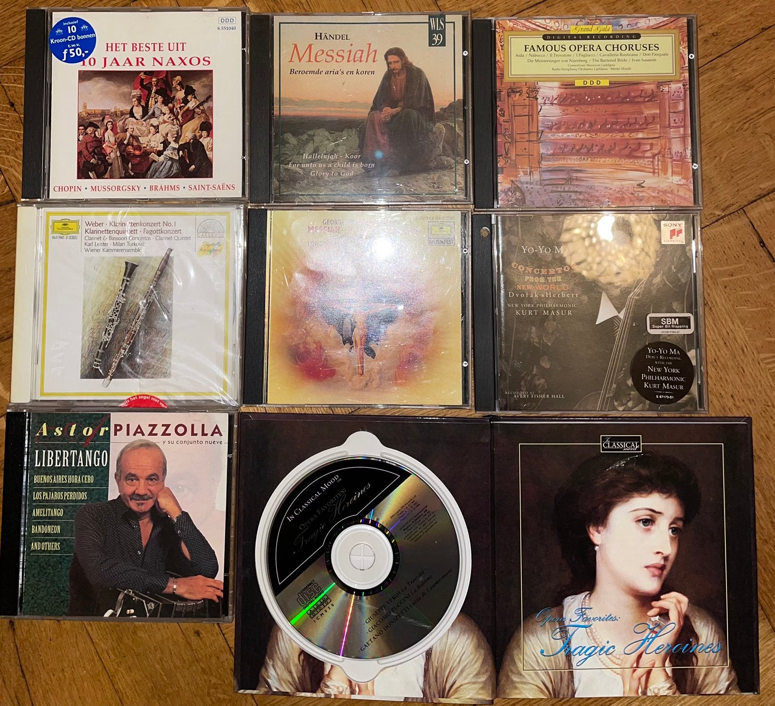 Cd klassiek händel naxos opera weber dvorak piazolla, Cd's en Dvd's, Cd's | Klassiek, Ophalen, Zo goed als nieuw