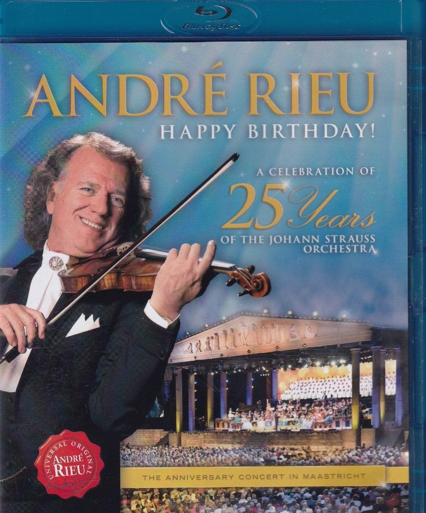 Te koop blu ray andre rieu (happy birthday in maastricht), Cd's en Dvd's, Blu-ray, Ophalen of Verzenden, Nieuw in verpakking, Muziek en Concerten