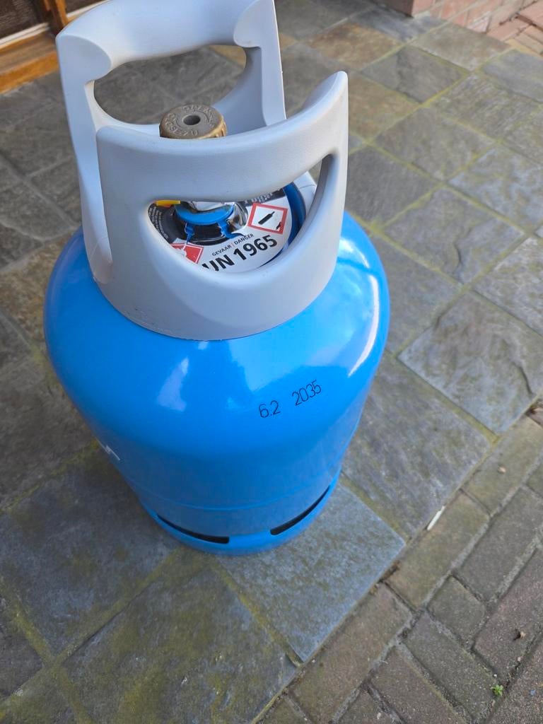 Gasfles, vol en verzegeld 6,2 2035, Caravans en Kamperen, Ophalen