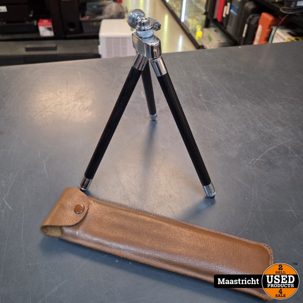 DIA camera statief  25 - 110 cm. met lederen hoes, Flex Ltd., Gebruikt, https://flex.com/contact-us, Nobelstraat 10, 5807 GA Oostrum LB, Limburg, Nederland