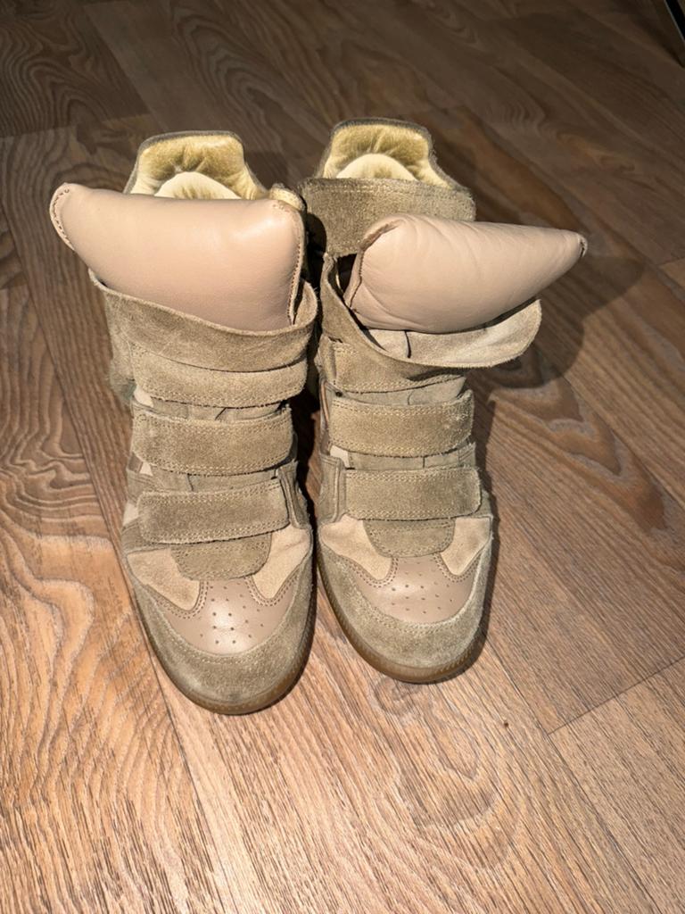 Isabel Marant Bekett, Ophalen of Verzenden, Zo goed als nieuw, Groen, Sneakers of Gympen