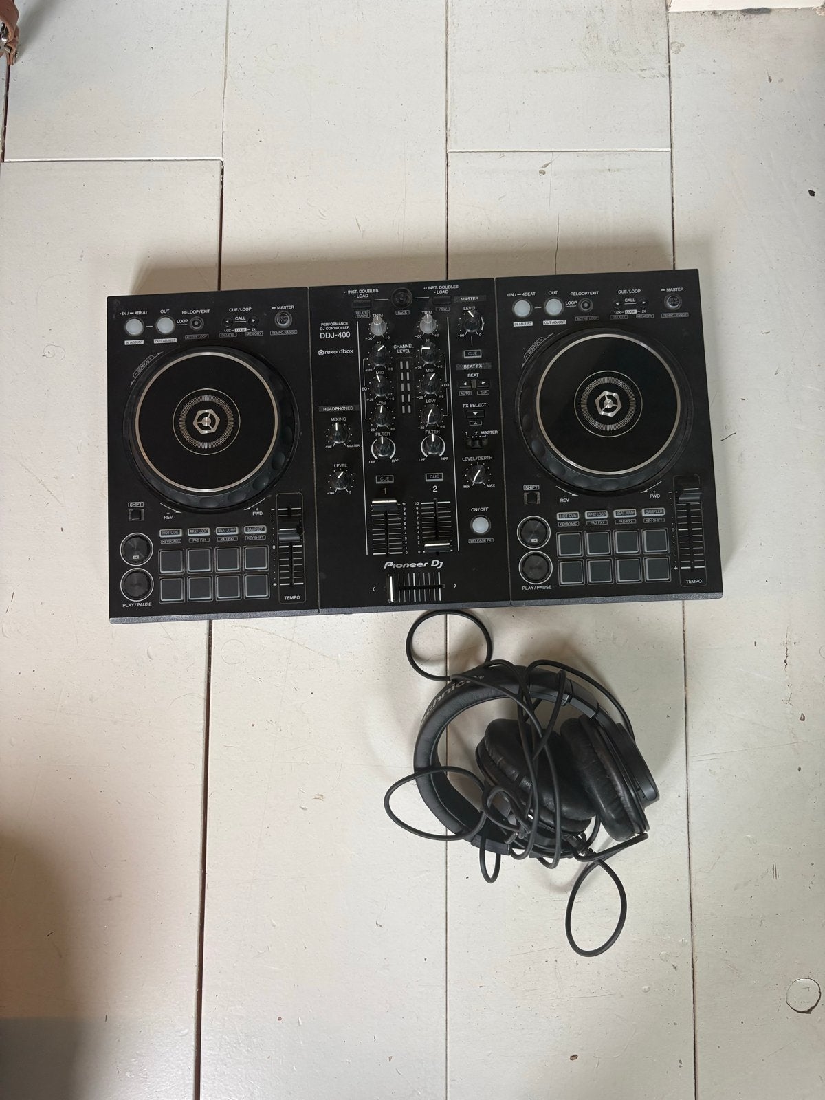 Pioneer ddj 400 with Pioneer headphones, Muziek en Instrumenten, Dj-sets en Draaitafels, Ophalen, Zo goed als nieuw, Dj-set, Pioneer