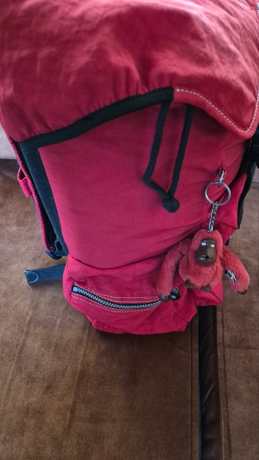 Kipling Rode Rugzak - Zo goed als nieuw, 45 tot 60 cm, Kipling, 25 tot 40 cm, Ophalen of Verzenden