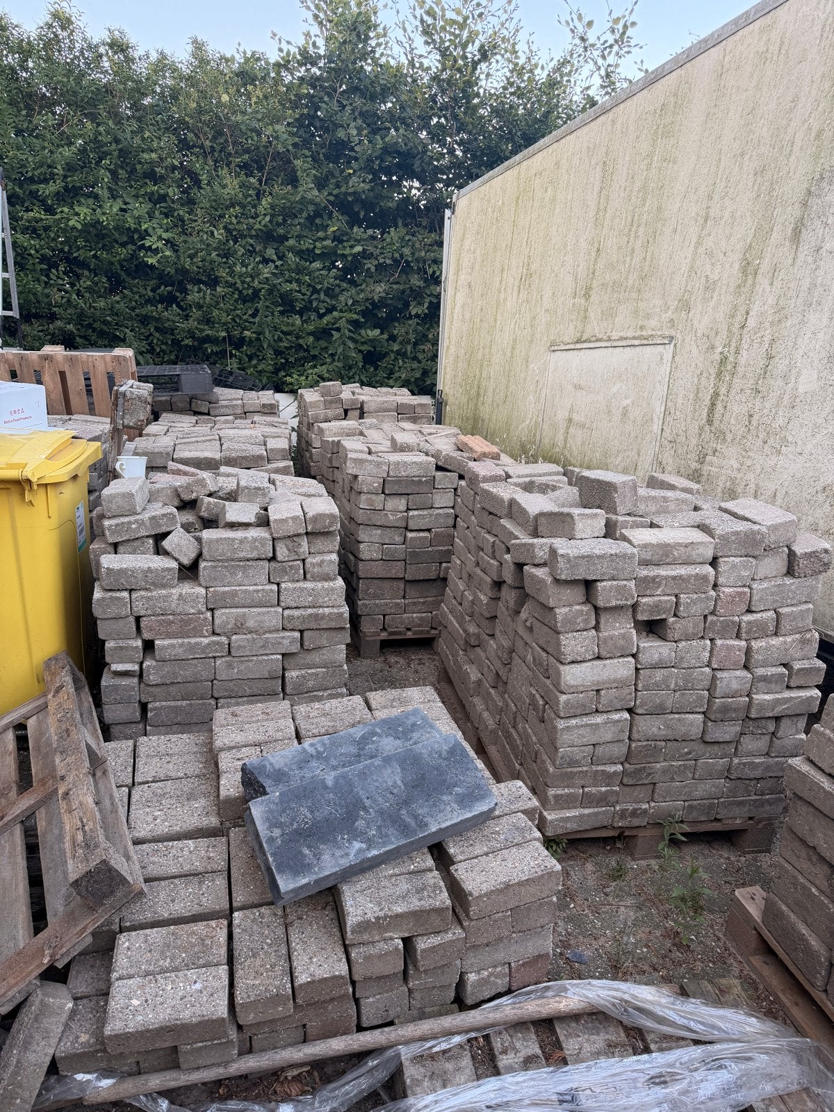 Beton Klinkers 8 dik 110 m2, Ophalen, Gebruikt, Klinkers, 10 m² of meer
