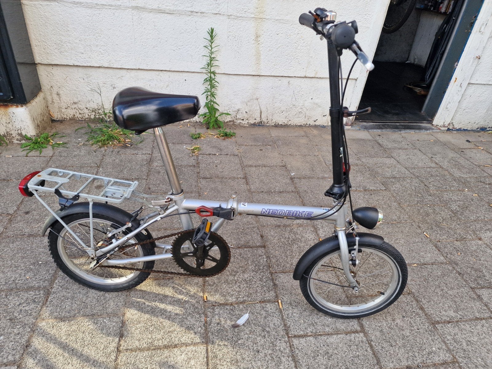 Opvouwbare fiets - Neobike - Zilver, Overige merken, Gebruikt, Velgrem, Ophalen of Verzenden