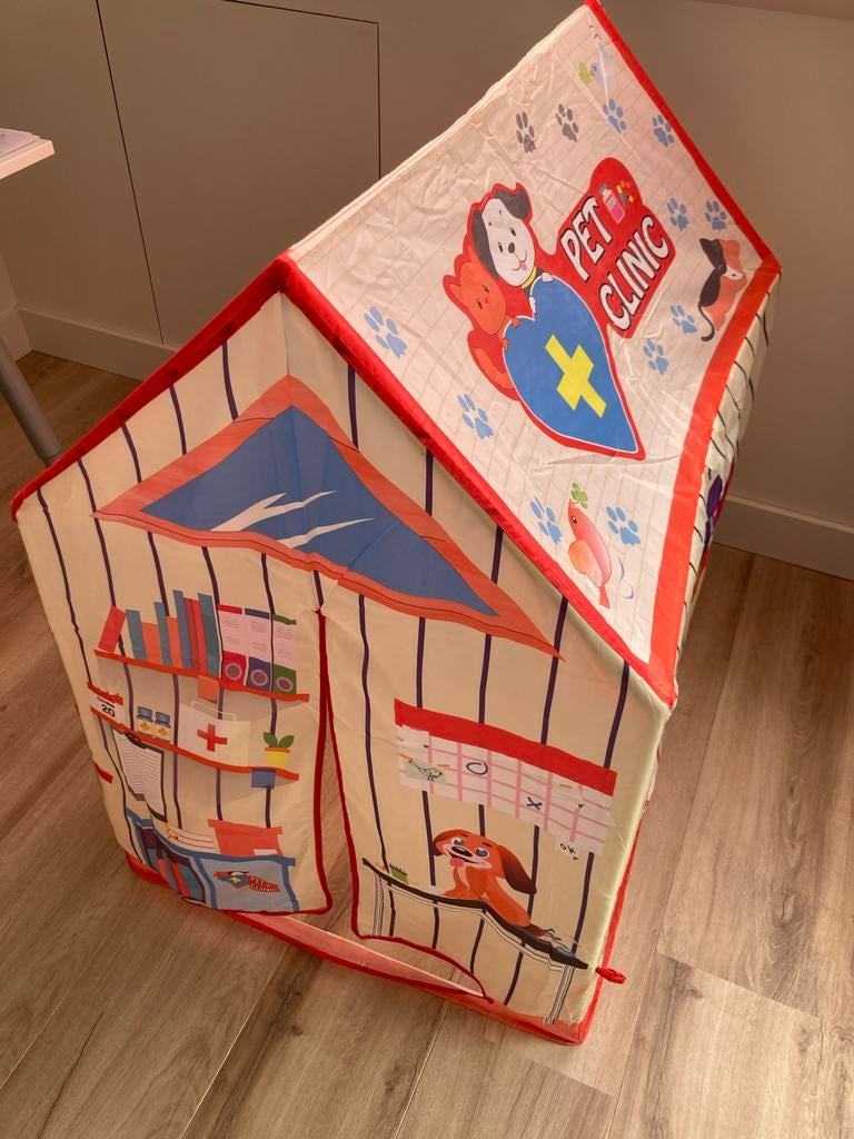 Speeltentje Dierenarts Thema - 70x96x103 cm, Ophalen of Verzenden, Gebruikt