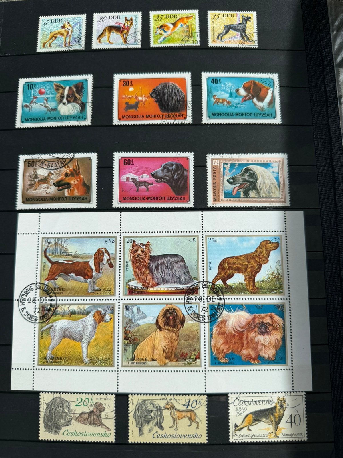 Postzegelverzameling honden, Ophalen of Verzenden, Buitenland