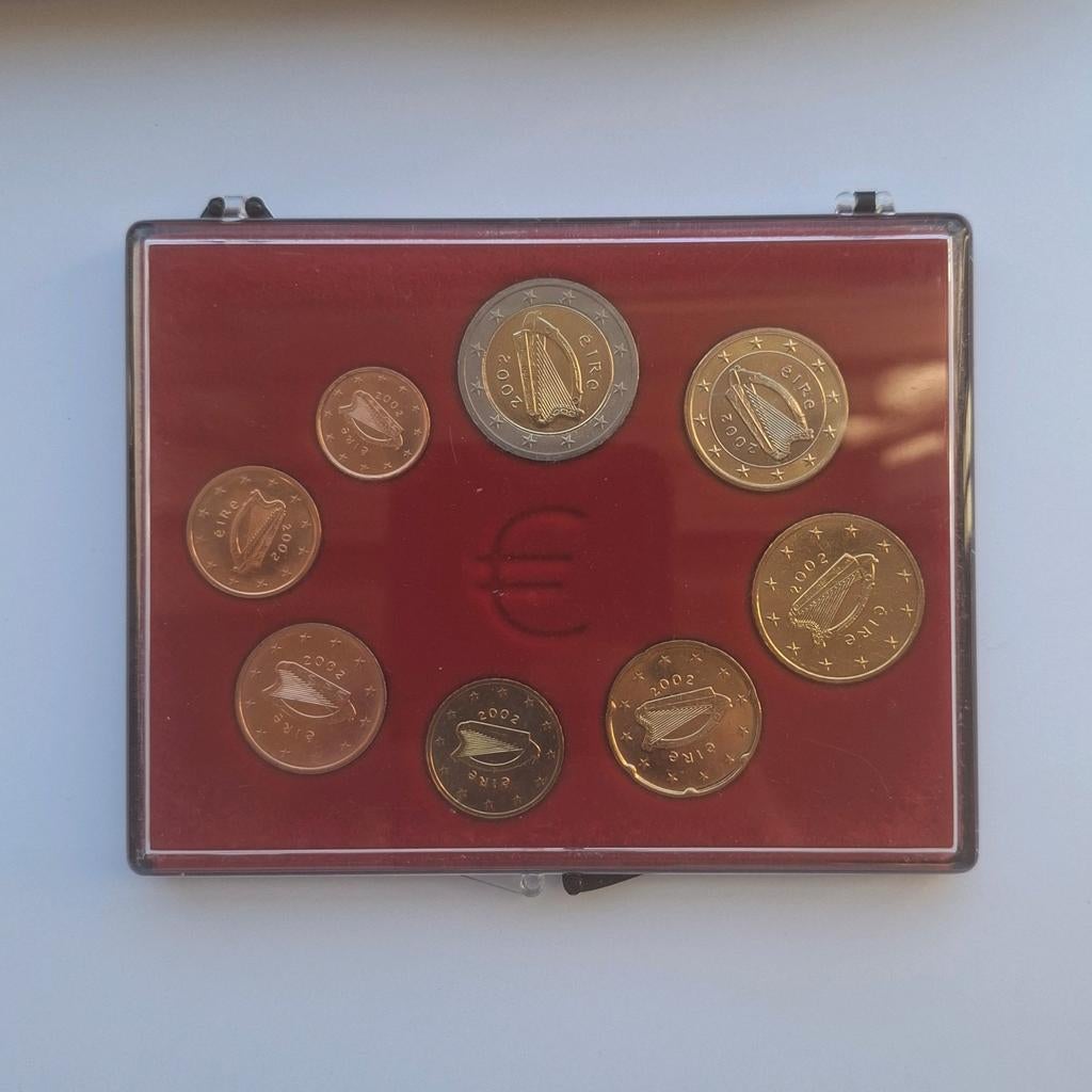 Euromuntset unc ierland 2002, Postzegels en Munten, Ophalen of Verzenden, Ierland, 2 euro, Setje