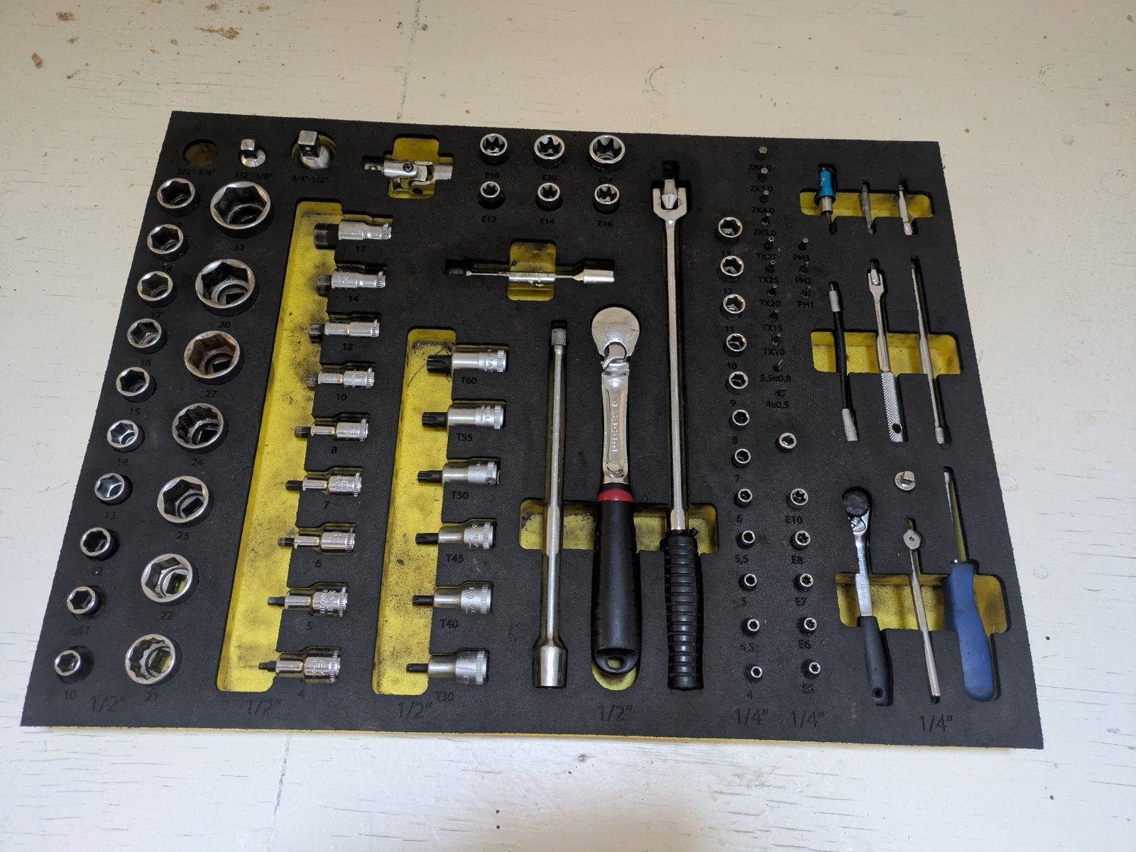 Facom Heyco Stahlwille Doppenset Torx Inbus 89-delig, Ophalen of Verzenden, Gebruikt