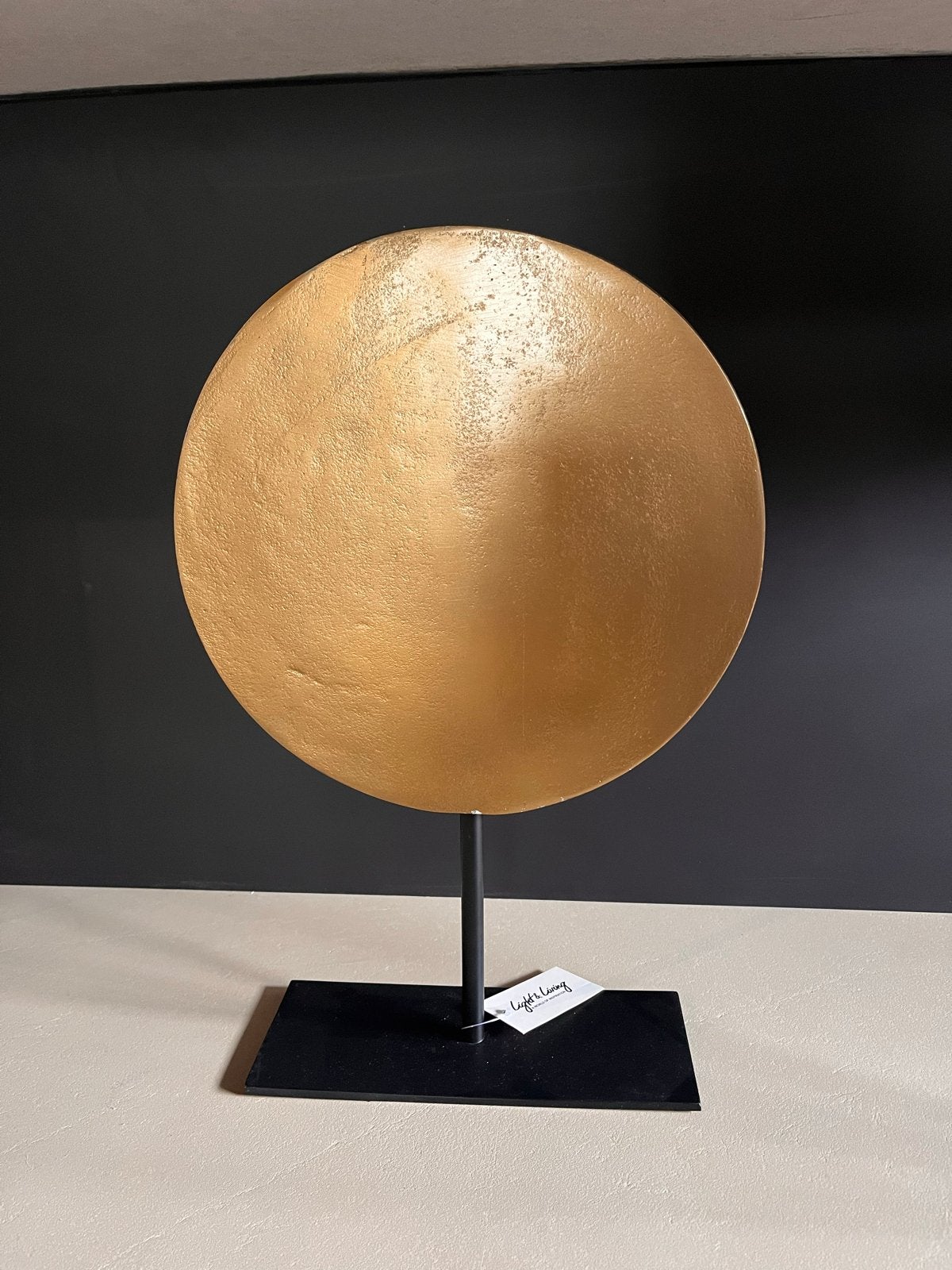 Light & Living ornament op voet, Huis en Inrichting, Ophalen, Zo goed als nieuw, Goud, Metaal