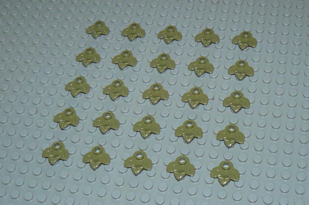 L055 Bladeren olive 25 st., Ophalen of Verzenden, Nieuw, Losse stenen, Lego