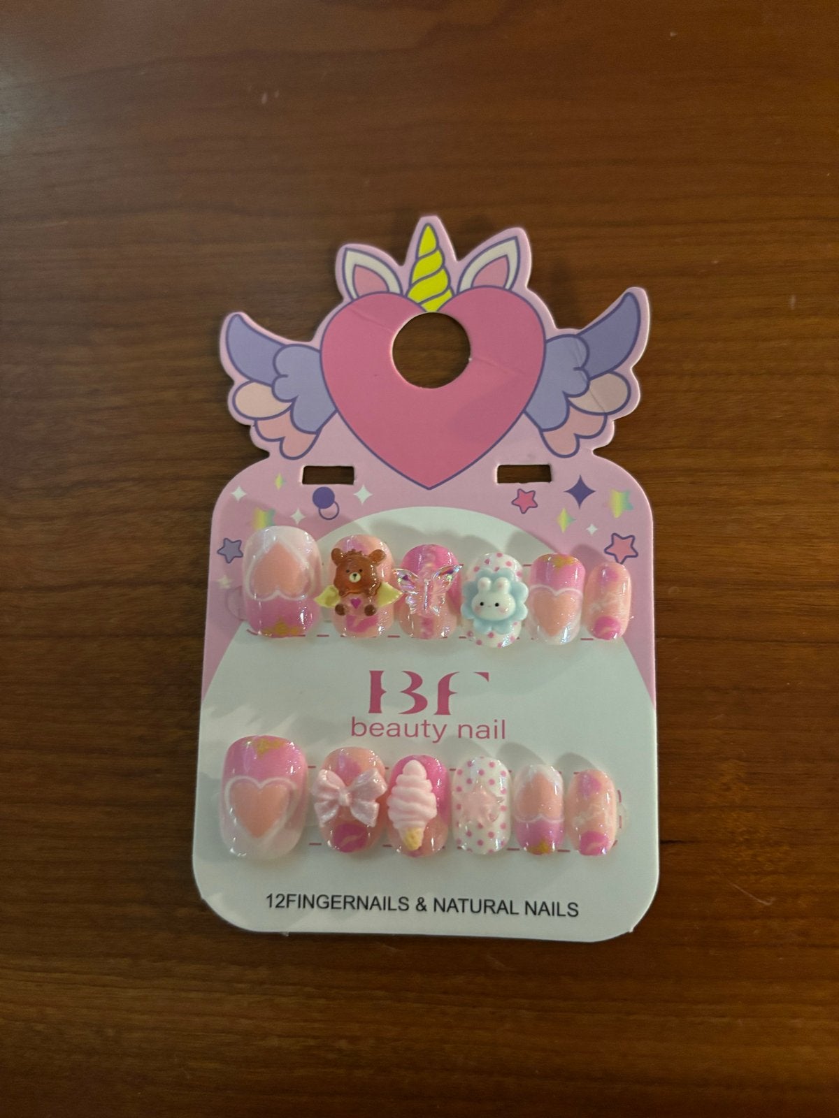 Roze nepnagels met leuke decoraties, Verzenden, Nieuw, Handen en Nagels, Make-up