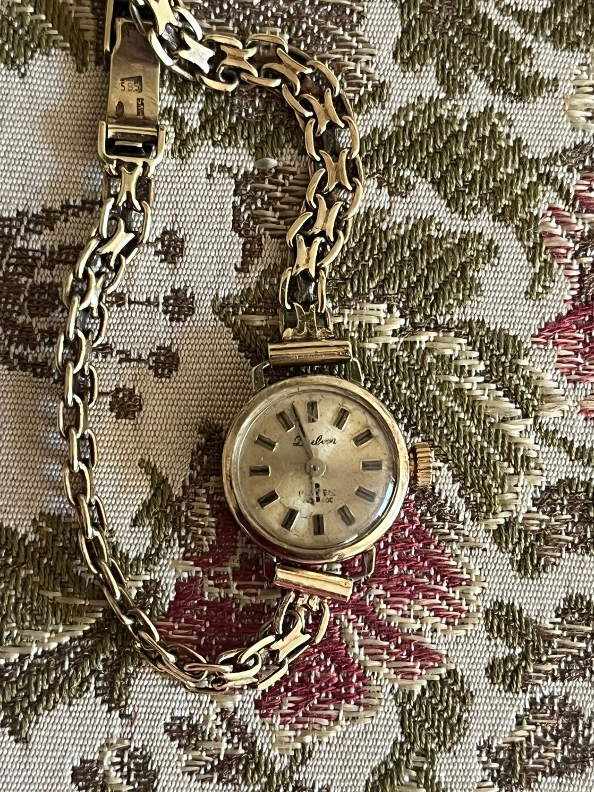 Gouden dames horloge 14 k, Ophalen of Verzenden, Zo goed als nieuw, Goud, Overige merken