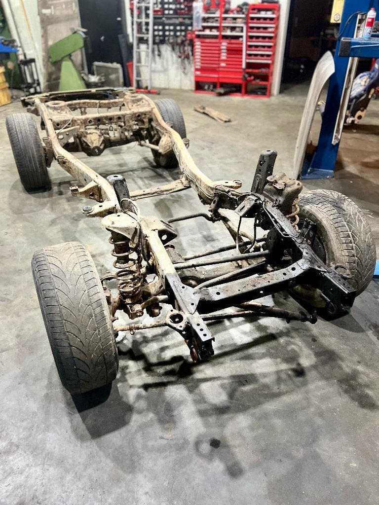 Toyota Land Cruiser HDJ80 chassis met assen, evt. kenteken, Ophalen, Gebruikt, Toyota