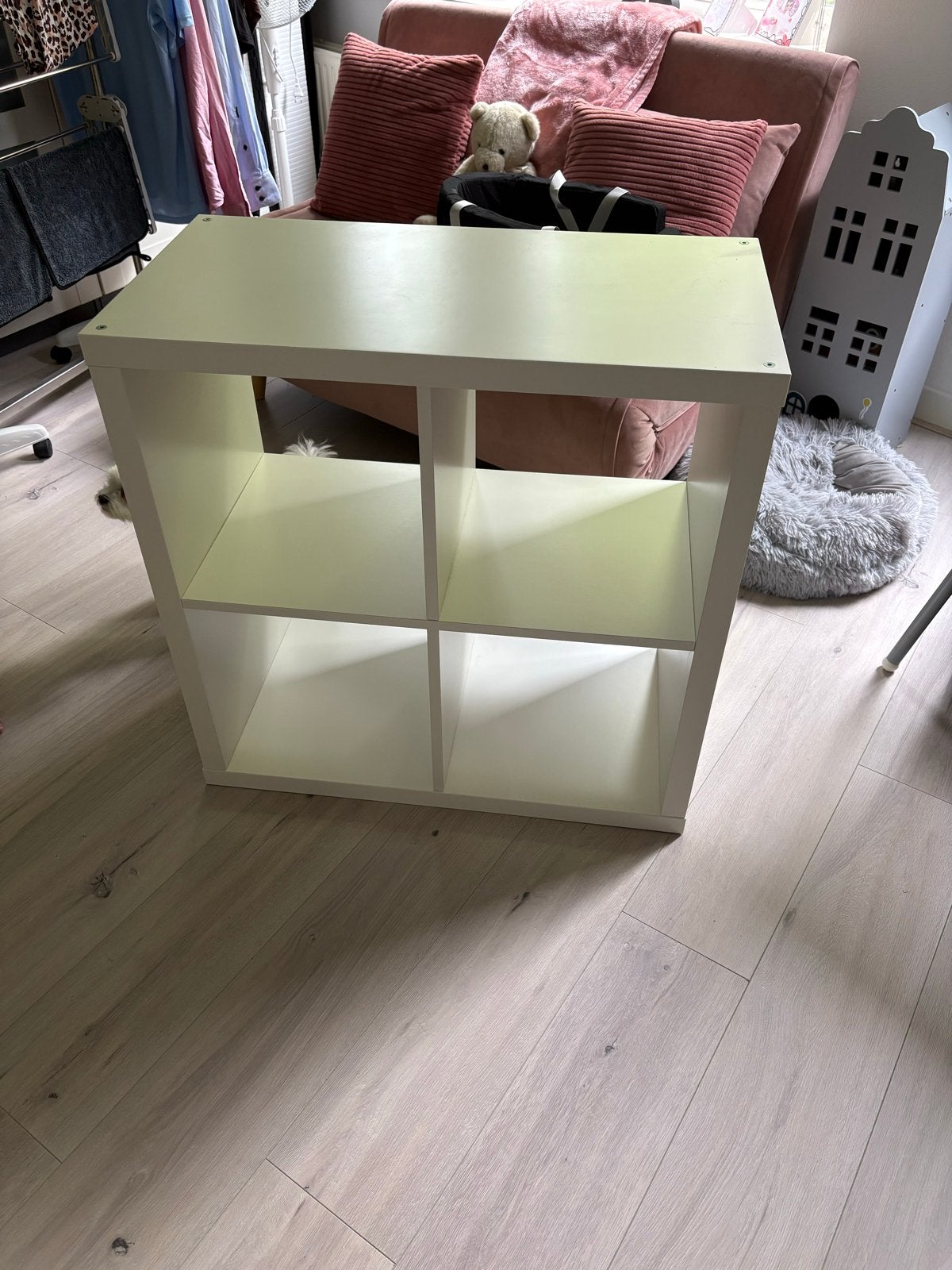 2x IKEA Kallax kasten 4 vakken met 8 Drona boxen, Huis en Inrichting, Ophalen, Gebruikt, 50 tot 100 cm, Minder dan 100 cm