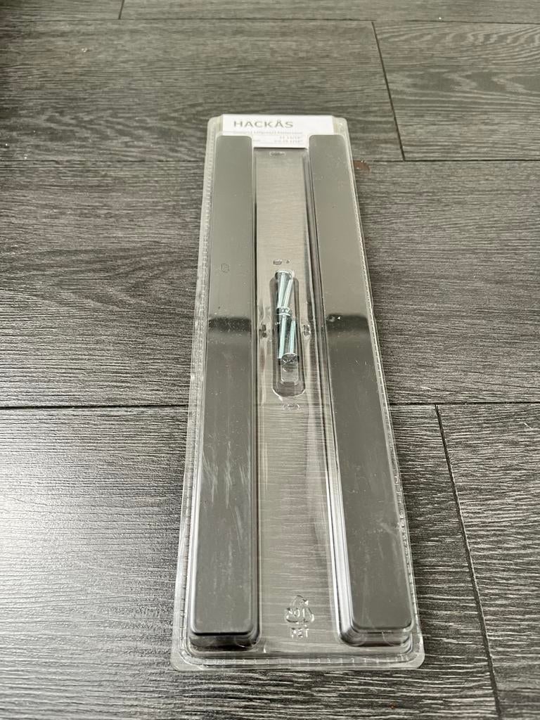 Nieuw: zwart- Ikea Hackas deurgreep 30 cm - Modern design, Ophalen of Verzenden, Nieuw, Rvs, Klink of Kruk