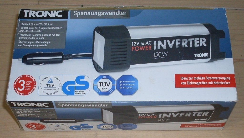Tronic Omvormer 12 Vdc > 230 Vac | geschikt voor de camper, Ophalen, Zo goed als nieuw