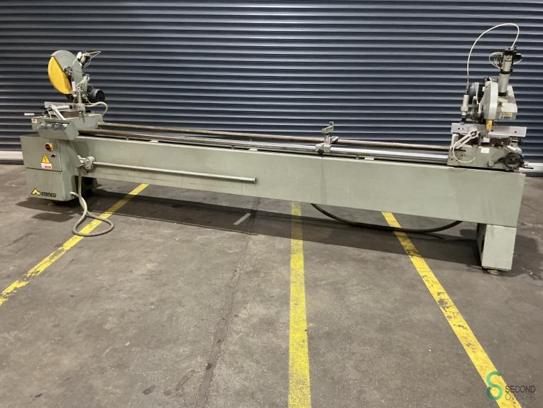 Dubbele afkortzagen Emmegi Norma 400 TU/4 1994, Zakelijke goederen, Machines en Bouw | Houtbewerking