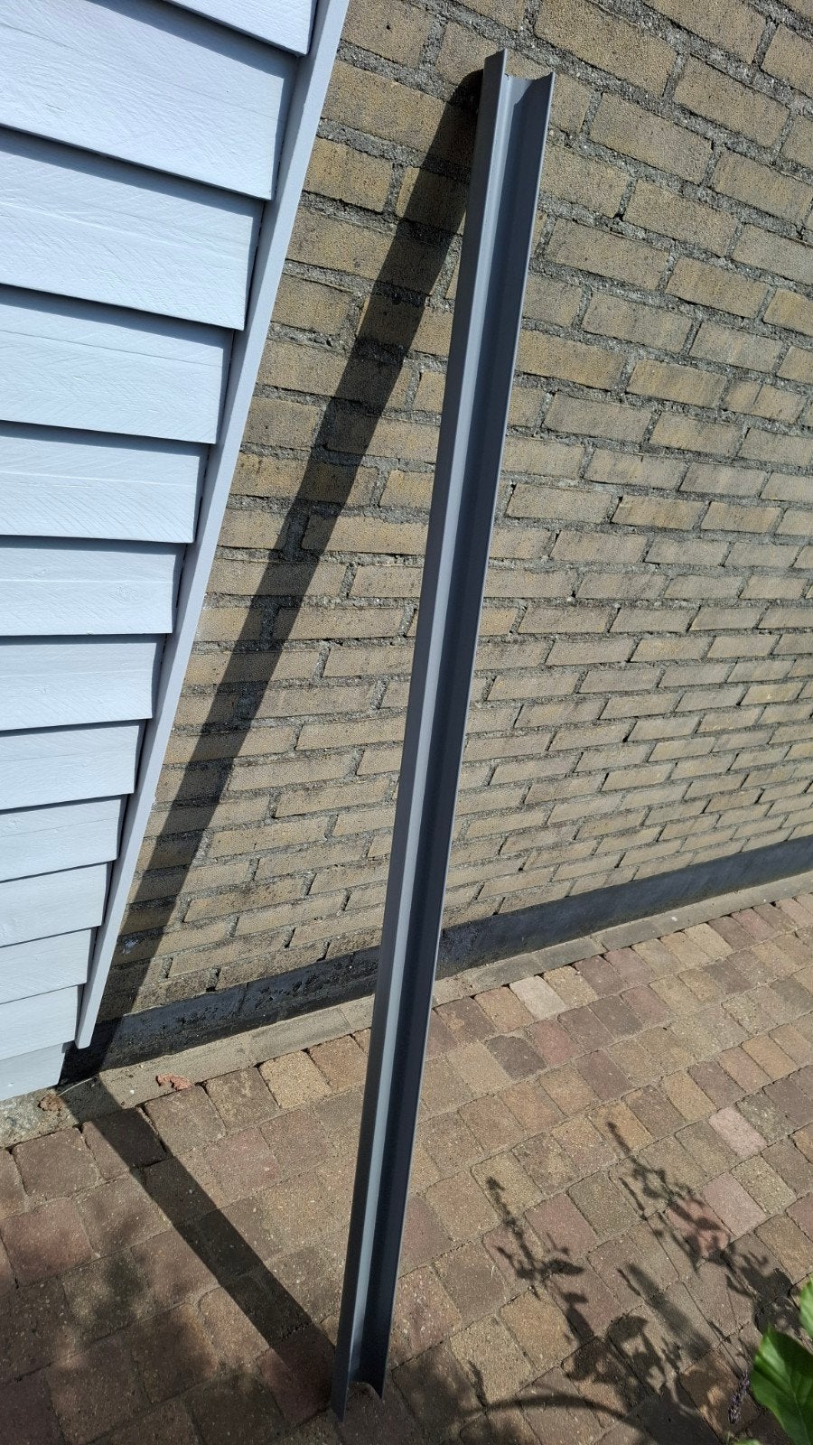 Kunststof goot 65mm, reststuk 160cm, Doe-het-zelf en Verbouw, Dakpannen en Dakbedekking, Ophalen, Kunststof, Zwart, Overige typen