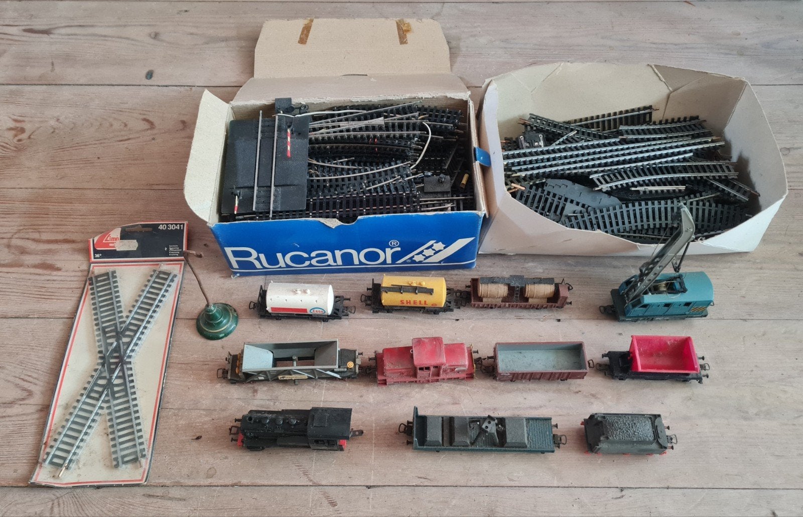 Elektrische Trein met 11 Wagons, Rails en Accessoires, Gelijkstroom, Fleischmann, Ophalen of Verzenden, NS