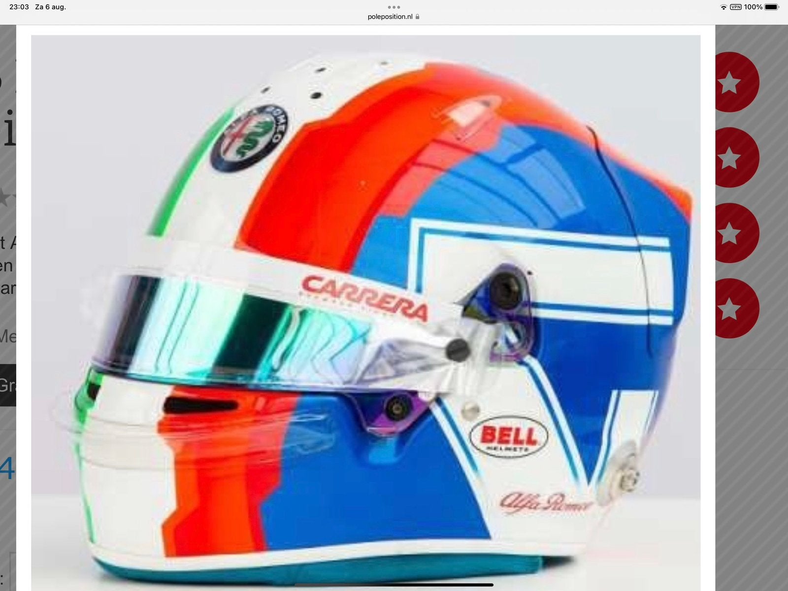 Antonio Giovinazzi 1:5 helm seizoen 2019 Spark -NIEUW-, Verzenden, Nieuw, Formule 1
