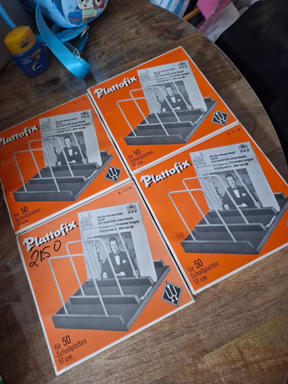 4x vintage Plattofix platenrek nieuw, Ophalen of Verzenden, Overige typen