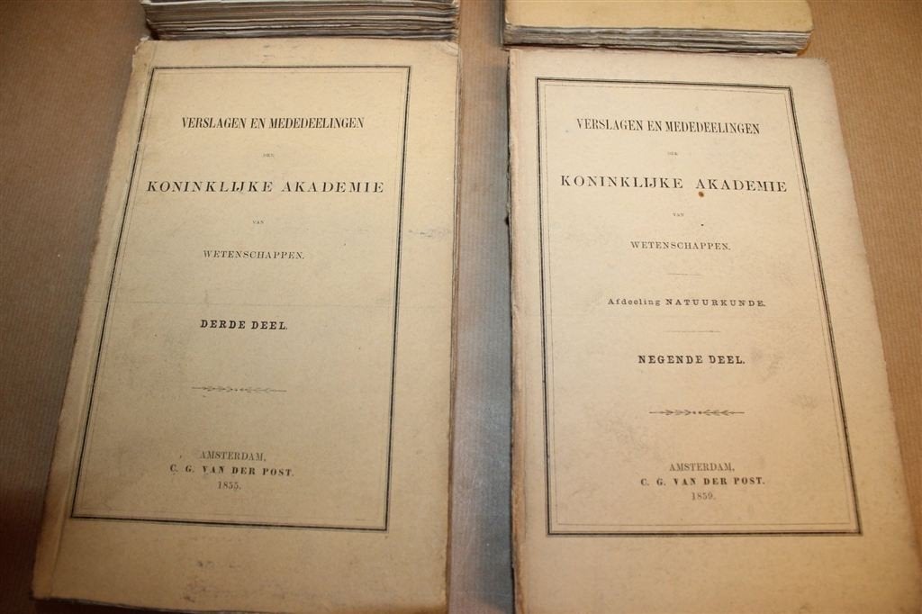 Verslagen & Mededeelingen — 4 Delen Natuurkunde 1855-1859, Ophalen of Verzenden