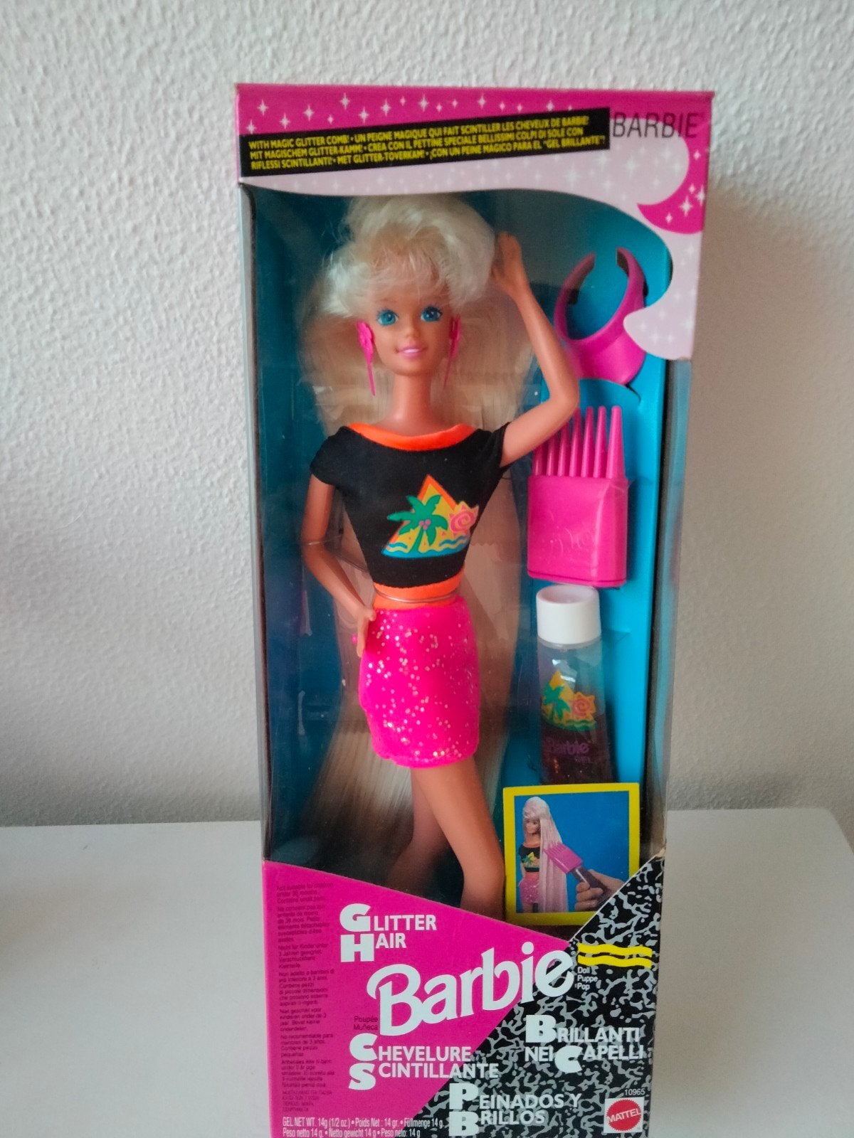 Vintage Glitterhair Barbie 1992 NRFB, Ophalen of Verzenden, Nieuw