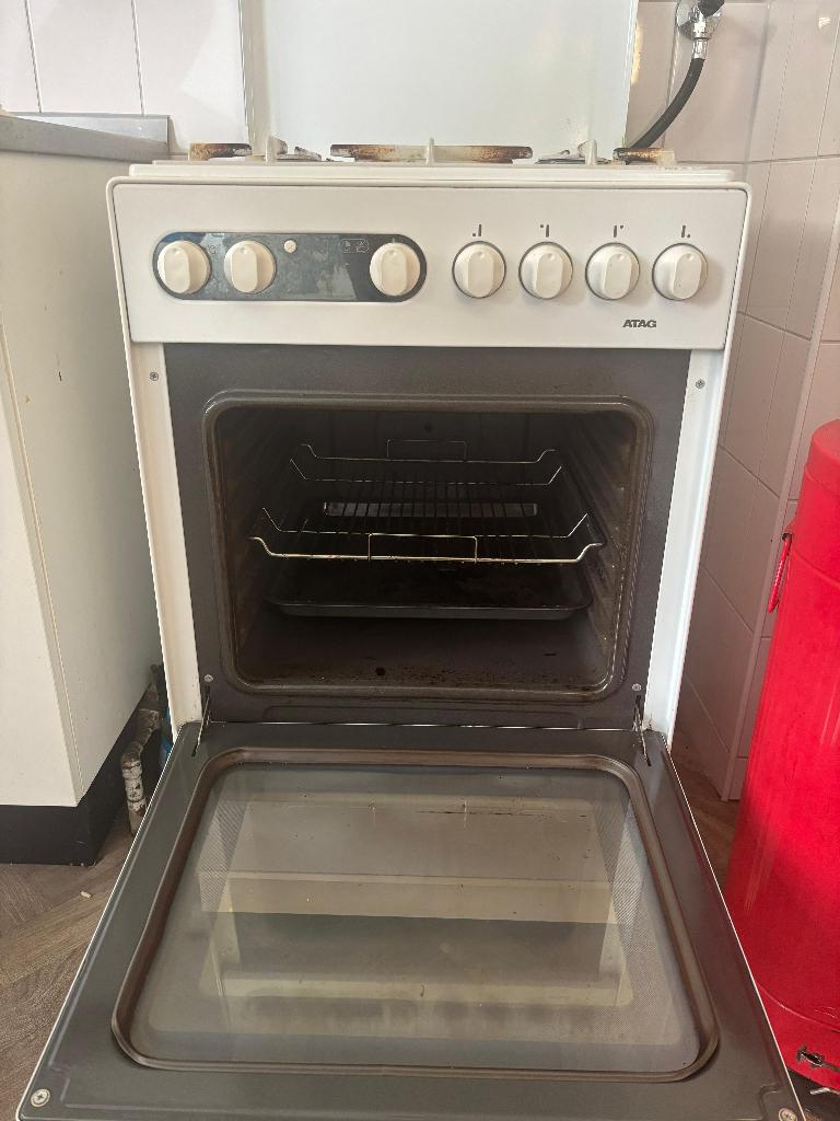 ATAG gasfornuis, Witgoed en Apparatuur, Ophalen, Gebruikt, 4 kookzones, Gas