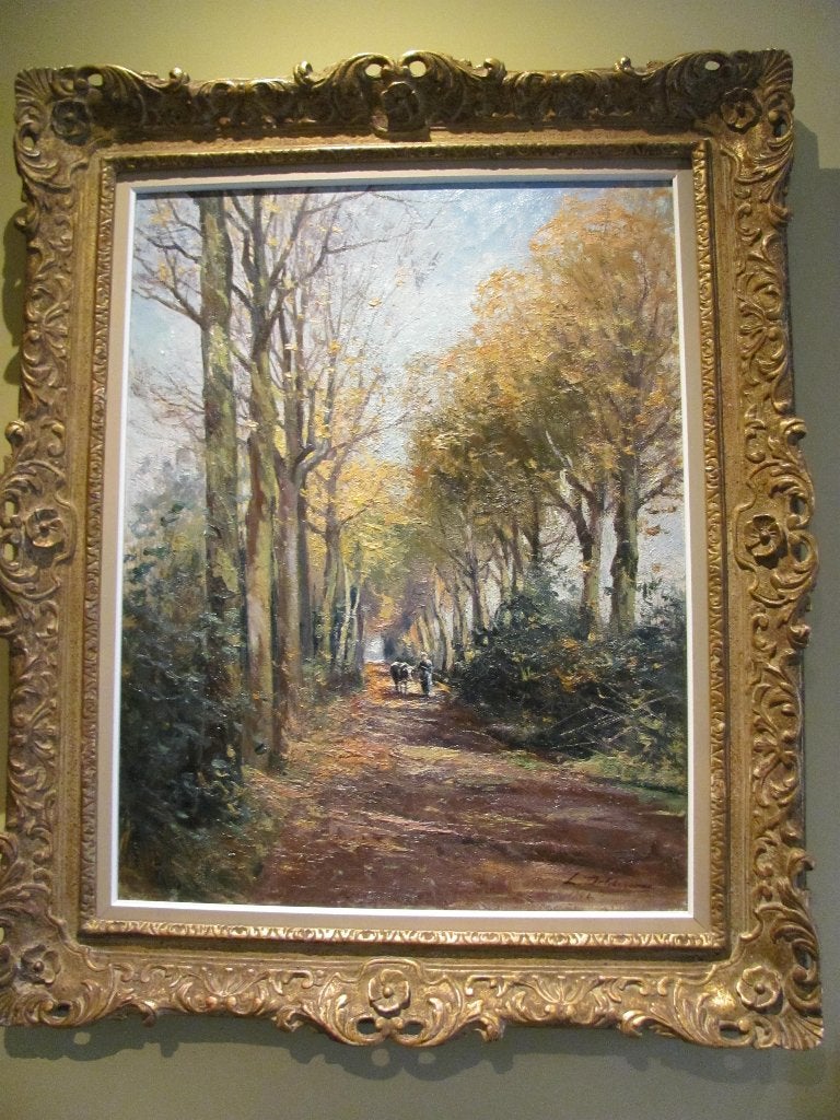 Leon Delderenne (1865-1921), Zonnige dreef (Molse School), Antiek en Kunst, Ophalen, Bijzondere lijst