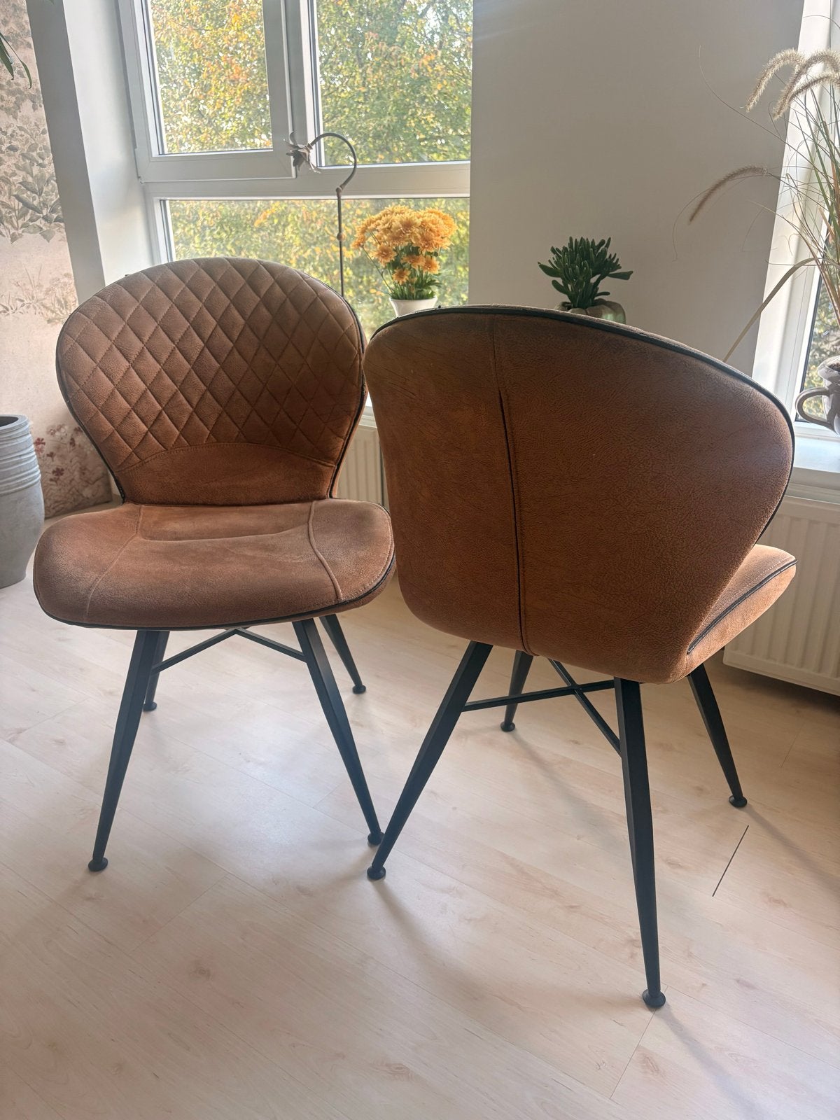 4 gratis stoelen ophalen in Deventer, Ophalen, Gebruikt, Bruin, Vier