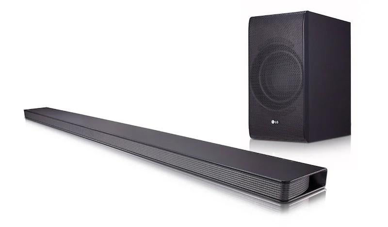 LG SJ8 Soundbar met subwoofer, Ophalen, Met externe subwoofer, Gebruikt