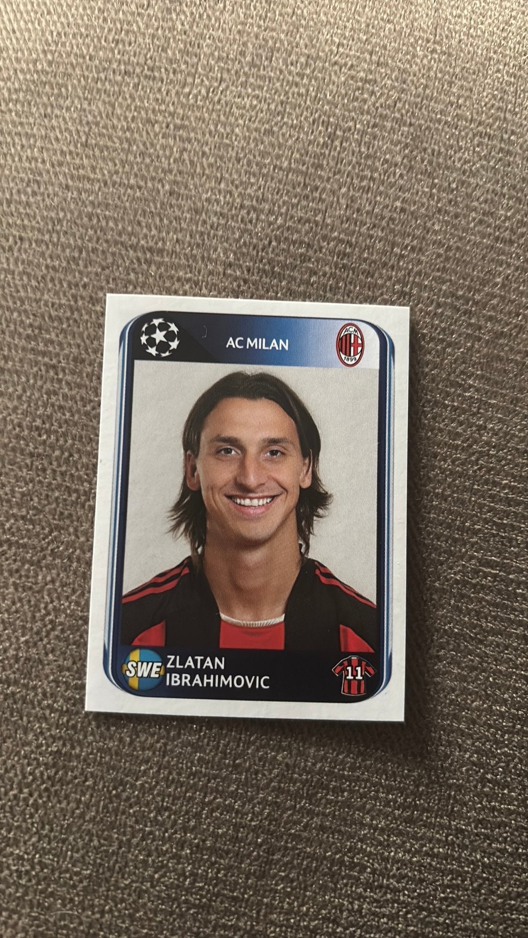 Panini voetbalplaatje 2010-2011 zlatan ibrahimovic, Verzamelen, Ophalen of Verzenden, Zo goed als nieuw