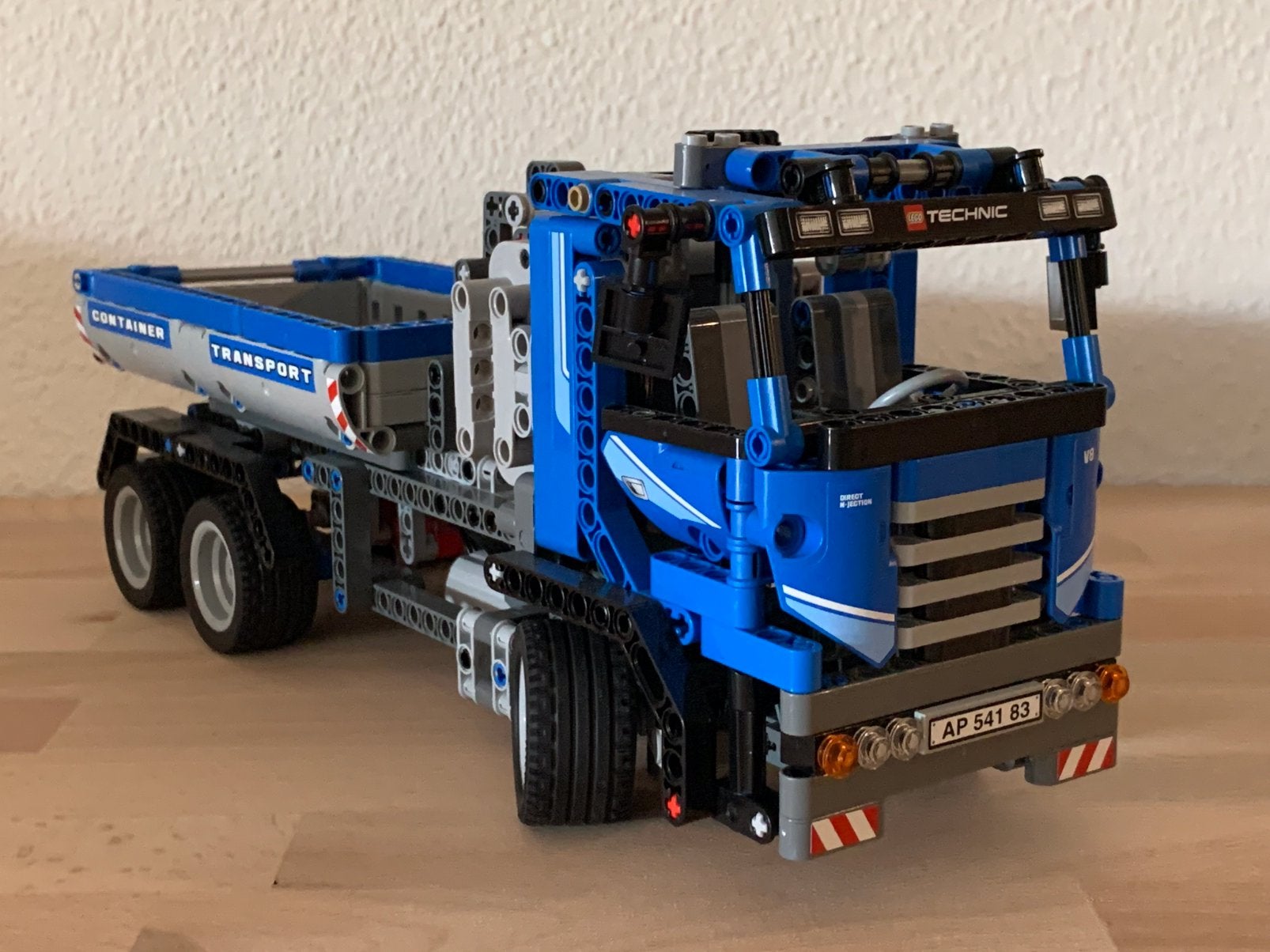 Lego Technic 8052 container truck met boekjes, Gebruikt, Lego, Ophalen of Verzenden, Technic
