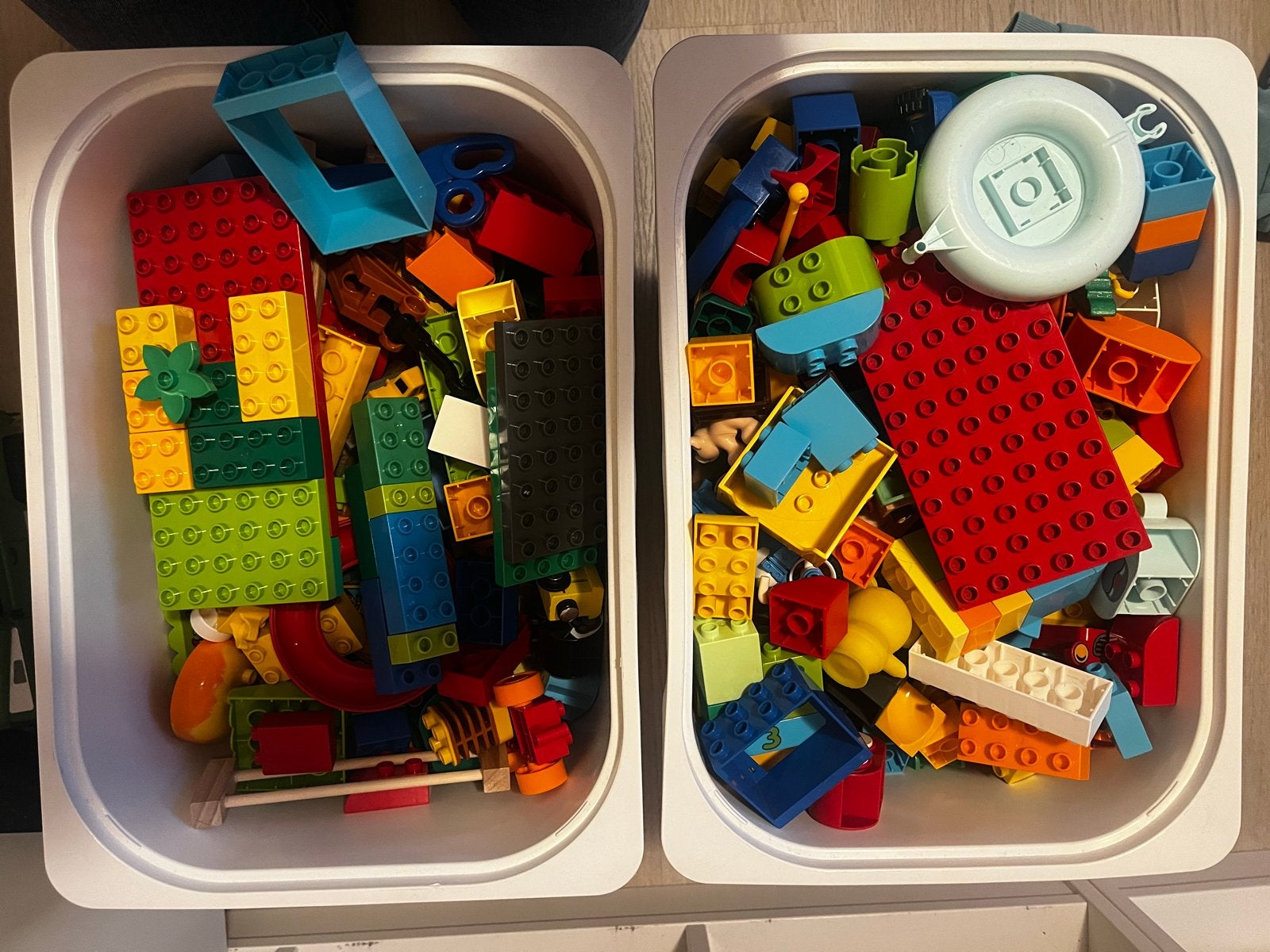 9kg Duplo blokken te koop (1 verhuisdoos bijna vol), Ophalen, Zo goed als nieuw, Overige merken