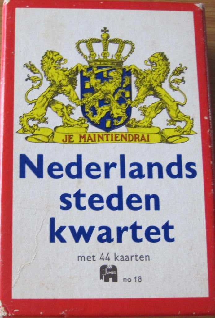 Nederlandse steden kwartet van Jumbo, Ophalen of Verzenden, Zo goed als nieuw, Kwartet(ten)