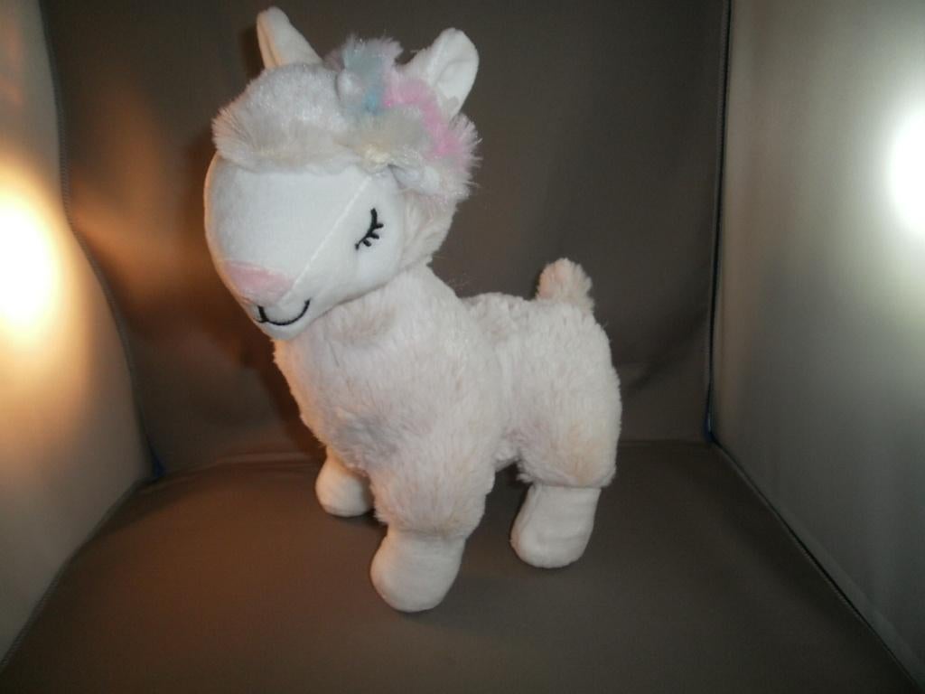 primark alpaca/lama wit met gekleurd plush bij hoofd 26 hoog, Eenhoorn, Nieuw, Ophalen of Verzenden, Wasbaar
