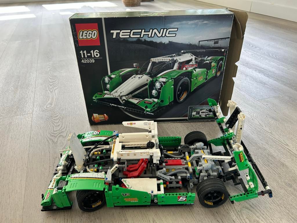 Lego Technic 24-uur racewagen 42039 Met doos en boekjes, Ophalen of Verzenden, Gebruikt